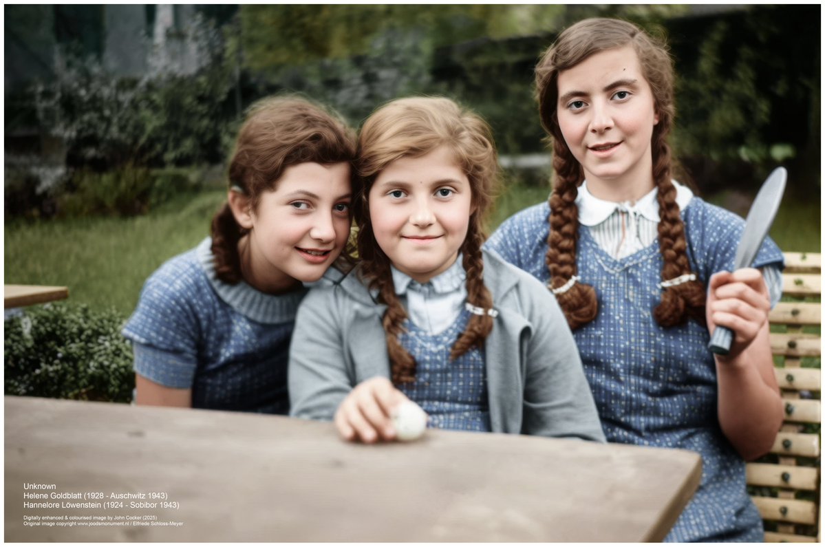 On this day in 1943, a 15 year old German Jewish girl, who had fled to the Netherlands and living in an orphanage, perished at Auschwitz. Her brother (17) perished in the camp in Aug 1942. Her name was Helene Goldblatt

Support <a href="/AuschwitzMuseum/">Auschwitz Memorial</a>