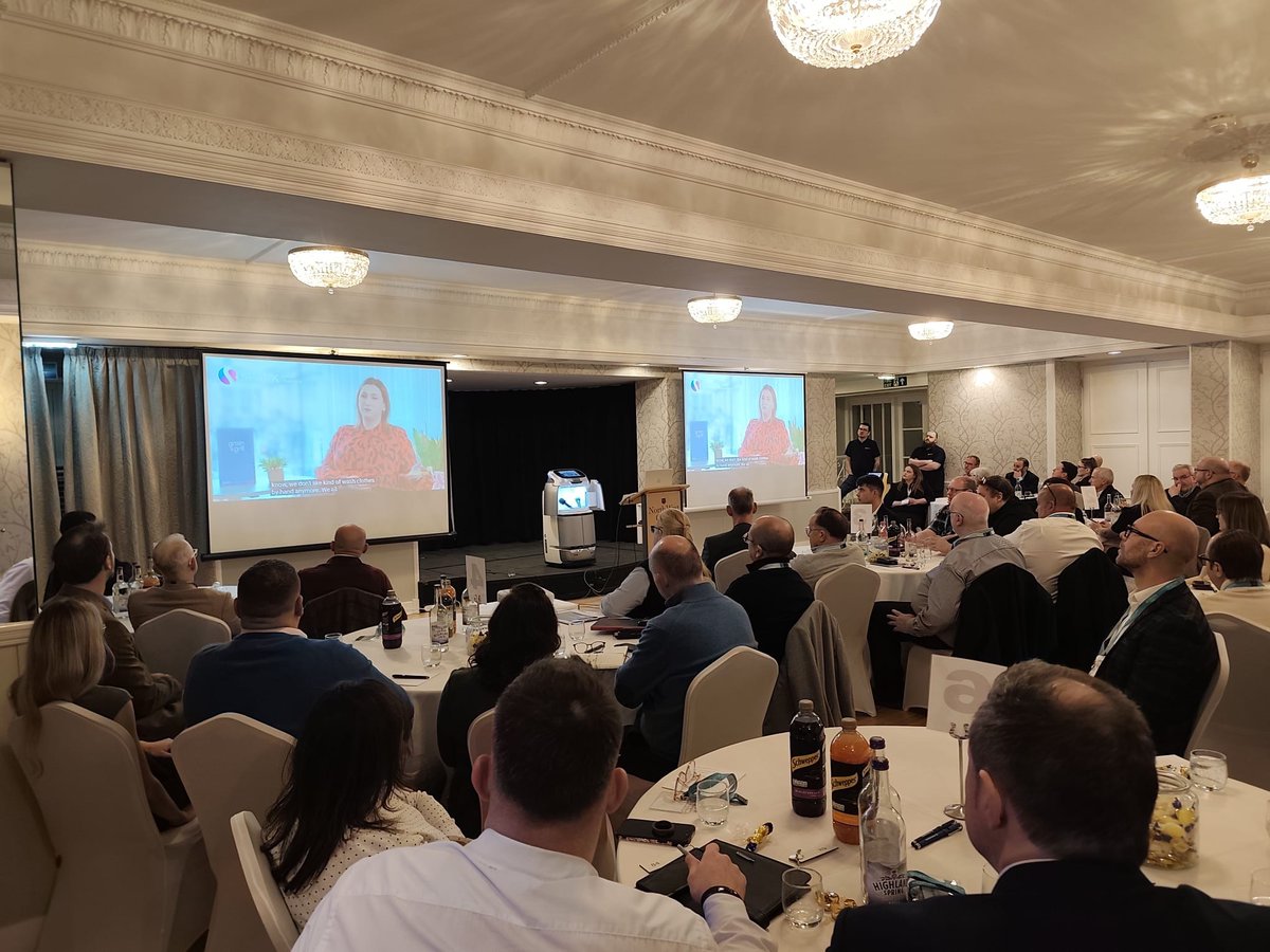 SparkEPOS's tweet image. Our team, Anthony and Fergus are at the @bespokehotels Annual Conference.

Fergus delivered an insightful talk on how service and cleaning robots are reshaping hotel operations.

Book a free demo today!

#UKHospitality #HospitalityInnovation #HospitalityRobots