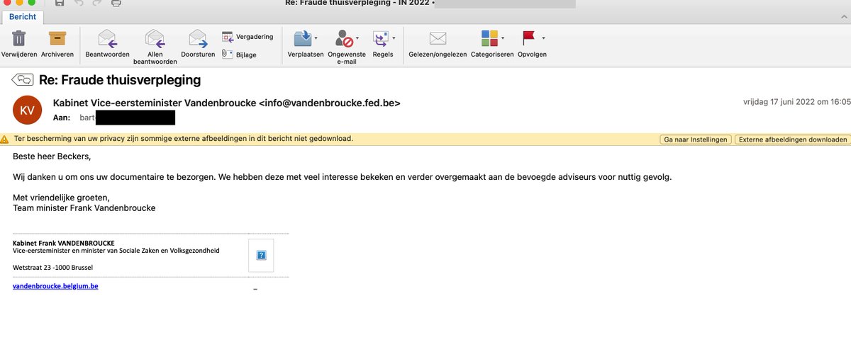 Addendum: minister VDB kondigt maatregelen aan. Waarom kon dat niet toen ik hem in 2022 deze fraude signaleerde (en De Block al in 2014 trouwens)?