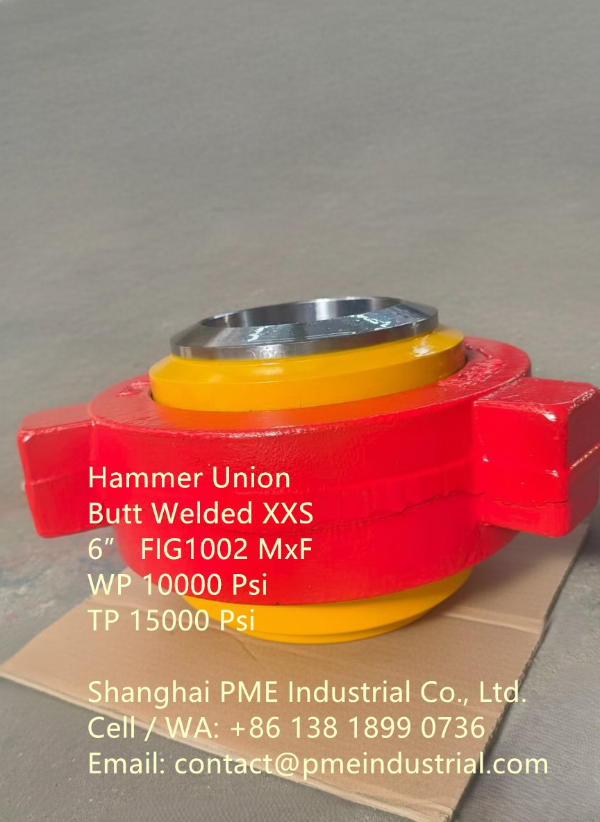 sh_pme's tweet image. Hammer Union Butt Welded XXS
6” FIG1002 WP 10K TP 15K
pmeindustrial.com/hammer-union-6…

Cell / WA: +86 138 1899 0736
Email: contact@pmeindustrial.com

#HammerUnion10000PSI #6InchFIG1002Welded #OilfieldEquipment #ButtWeld #NorthAmericanEnergy #HighPressureFittings