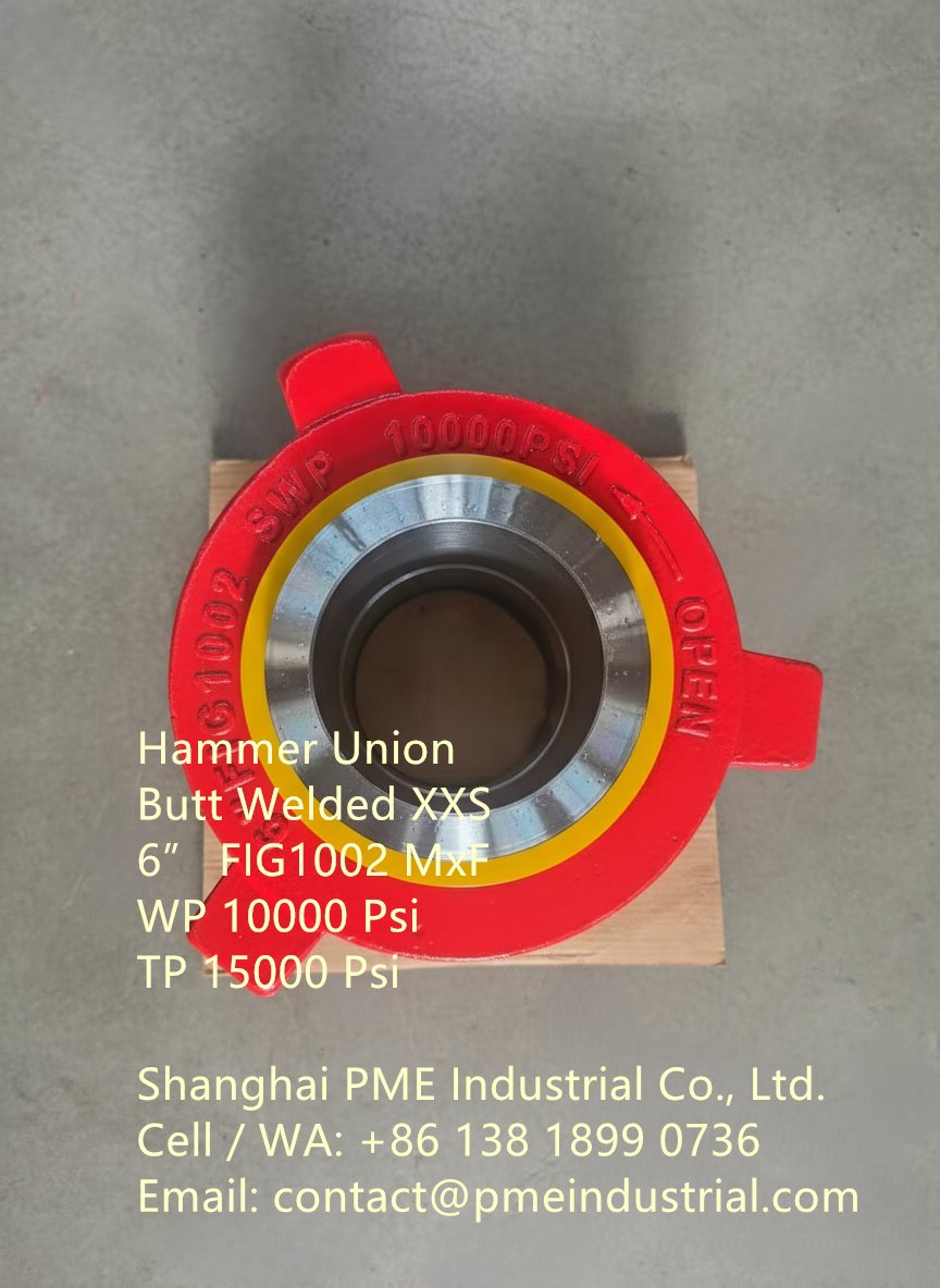 sh_pme's tweet image. Hammer Union Butt Welded XXS
6” FIG1002 WP 10K TP 15K
pmeindustrial.com/hammer-union-6…

Cell / WA: +86 138 1899 0736
Email: contact@pmeindustrial.com

#HammerUnion10000PSI #6InchFIG1002Welded #OilfieldEquipment #ButtWeld #NorthAmericanEnergy #HighPressureFittings