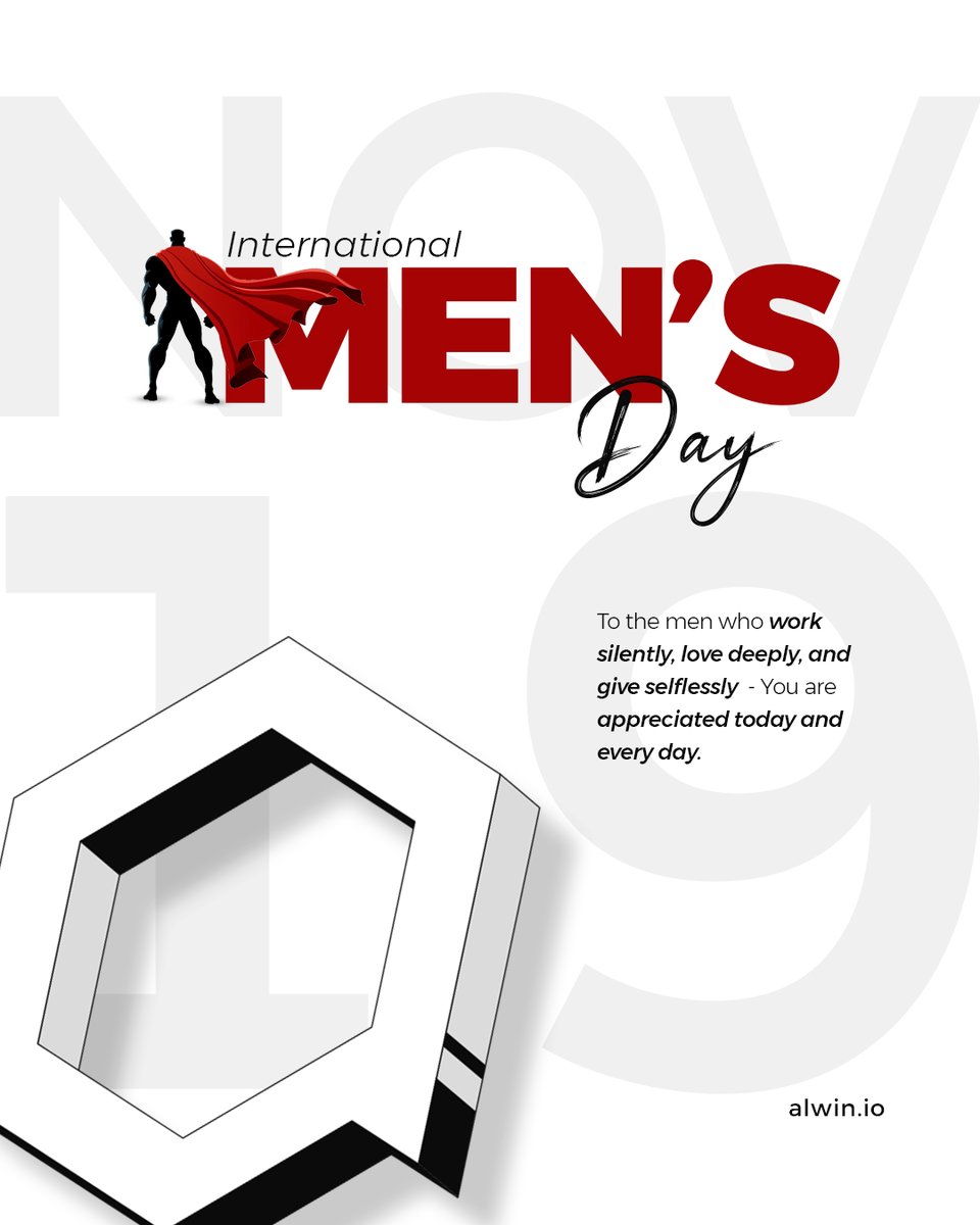 AlwinTechnology's tweet image. On International Men’s Day, we celebrate the men who uplift others through dedication, integrity, and quiet strength.
To every man who shows up with purpose — your contribution matters more than you know.

#wealwin #internationalmensday #leadership #gratitude #mensday #respect