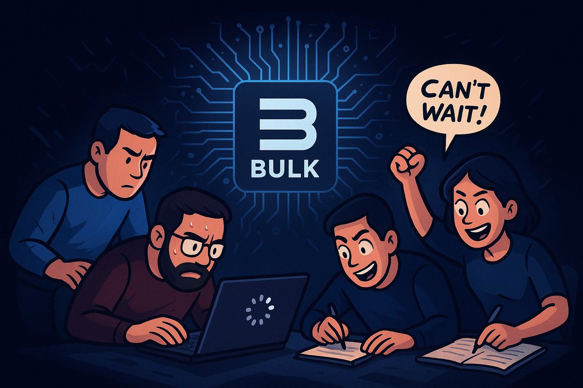 ESIMASOUMI's tweet image. 🔧🚀
The BULK team is grinding day and night — coding, testing, rebuilding everything from scratch…
Meanwhile the users are like: “Just launch it already!” 😅🔥
@bulktrade
#BULK #Testnet #Solana #DeFi #Soon