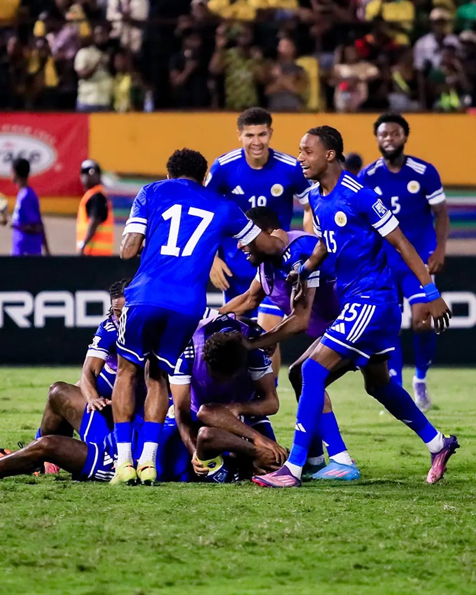 Boro's tweet image. A historic night for Sontje Hansen and Curaçao as they secured their first-ever World Cup qualification 🌎🔜

Sontje played 81 minutes in the crucial 0-0 draw with Jamaica that booked his nation&apos;s place. 

Congrats Sontje! 👏