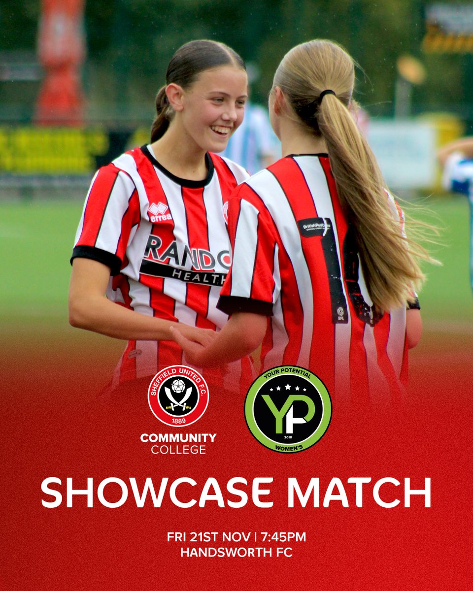 CommunitySUFC's tweet image. Join us @Handsworth_FC for our showcase match against YP Academy!

Anyone interested in joining Sheffield United Community College for 2026-27 is welcome to attend and staff will be on hand to answer any questions about our wide range of courses.

Spectators are welcome and the…
