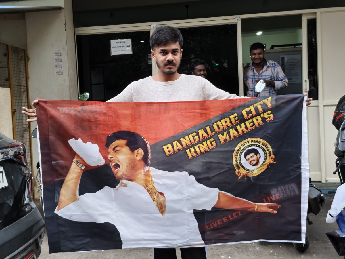 BangaloreMakers's tweet image. Attahasam 🔥 Rereleasing from November 28th! 📷Gear up for the ultimate Thala vibe — Book Ur Tikets At  #SriKrishnaTheater Bommanahalli 
6.30 Am Special Show 
@priyanaair
#AjithKumar #AttagasamReRelease
#AjithKumarRacing #AK64