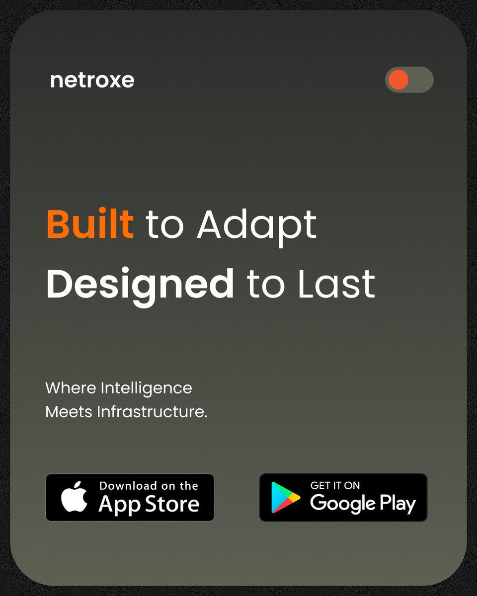 Netroxe's tweet image. We create seamless user experiences powered by strong tech from simple business apps to full digital platforms.

Built to Adapt. Designed to Last.

Conduct Us:
🌐 netroxe.com
📩 mail@netroxe.com

#Netroxe #AppDevelopment #ITSolutions #DigitalTransformation