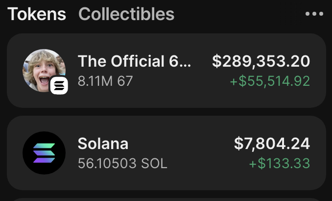 You’ll receive 500,000 $67

As promised I´ll be giving 500,000 $67 to the first 1000 people who follows and retweets!

Drop your $SOL wallet address