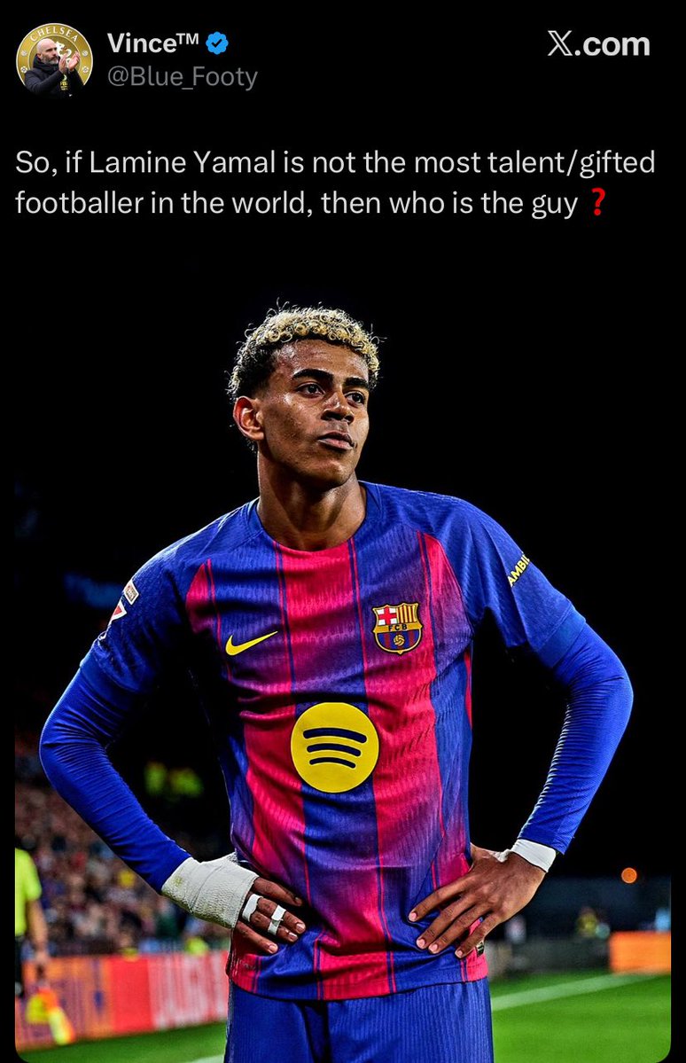 Can you just stick to Lamine Yamal and leave our Estevao for us bro🙏🙏