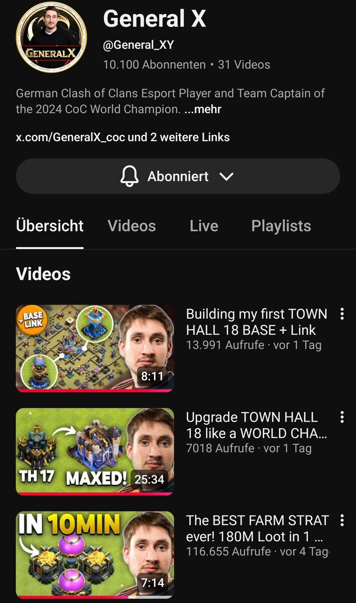 10k Subs on YT
First 100k Video
Crazy Support in the Livestreams

Thank you so much for the insane support on my little content project ❤️

I hope you continue to enjoy what I will do 😁