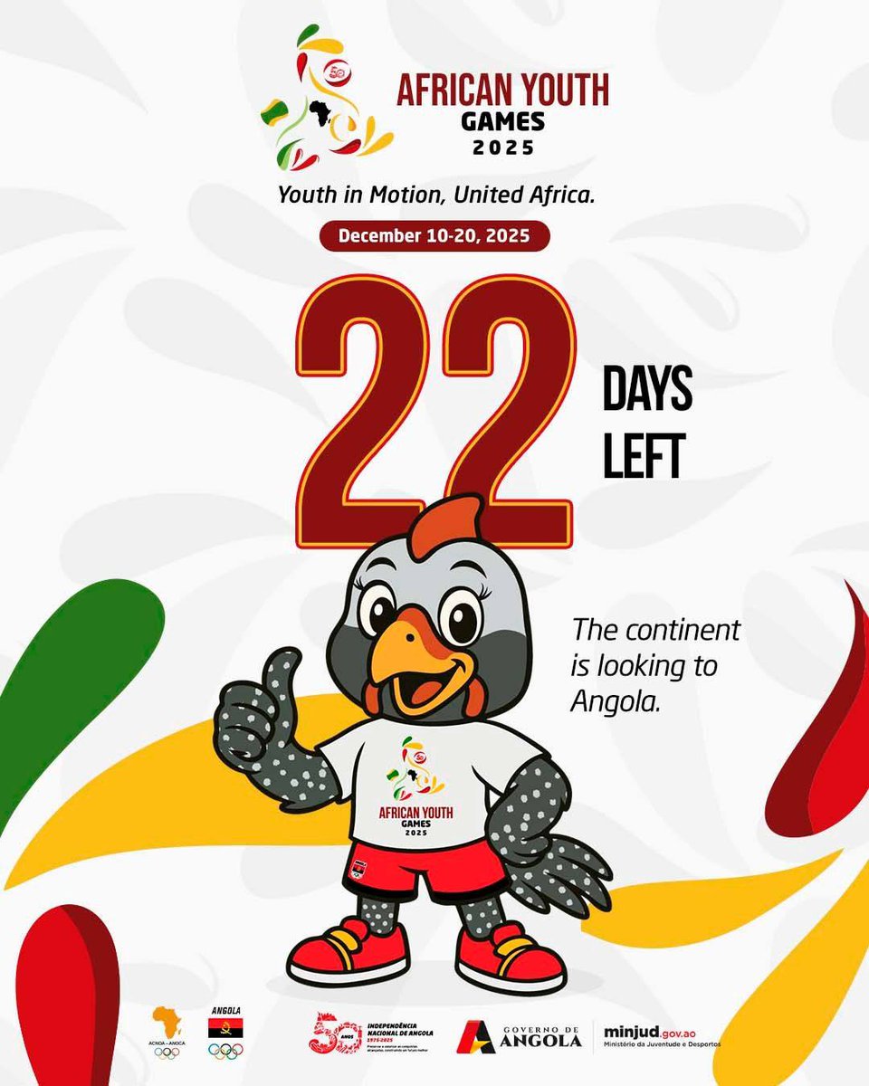 _eocga's tweet image. The countdown to the ANOCA Youth Games has officially begun! With just over 20 days to go, excitement is building as we await the announcement of the young athletes who will proudly represent Eswatini at this continental event.
#RoadToDakar2026 #ANOCAYouthGames #TeamEswatini