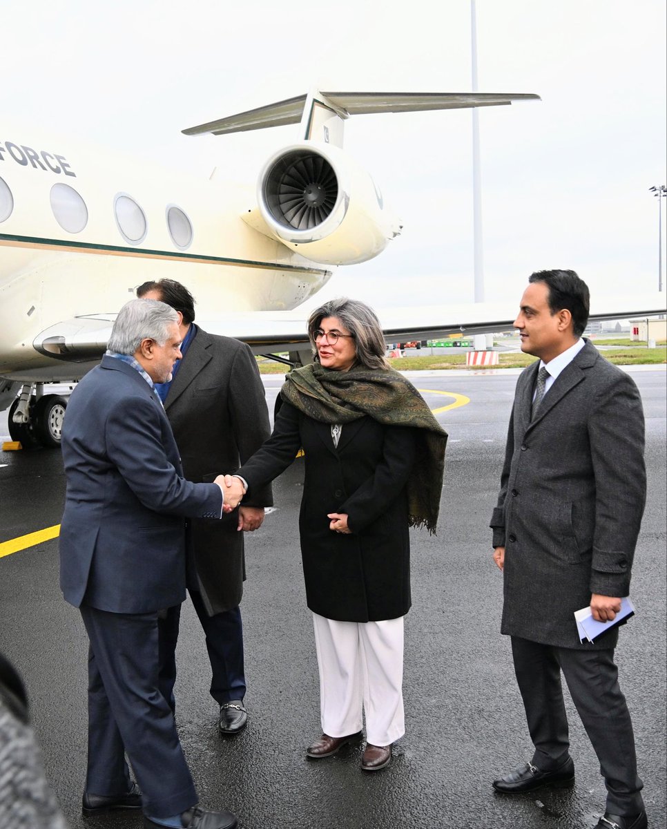 ForeignOfficePk's tweet photo. Deputy Prime Minister/Foreign Minister Senator Mohammad Ishaq Dar @MIshaqDar50 arrived in Brussels today on an official visit to participate in the 7th Session of Pakistan-EU Strategic Dialogue and the 4th EU-Indo Pacific Ministerial Forum to be held from 20-21 November 2025 in Brussels.

Upon arrival, the DPM/FM was received by the Foreign Secretary, Amna Baloch @amnabaloch4, Ambassador of Pakistan to Belgium, Luxembourg and the EU, Rahim Hayat Qureshi @rahimhayat, and officers from the Pakistan Embassy. 

During his visit, besides leading the Pakistan delegation in the Pakistan-EU Strategic Dialogue and Indo-Pacific Ministerial Forum, the DPM/FM will also engage in meetings with his counterparts from different countries and senior EU officials.

@PakinBrussels
@EU_Commission