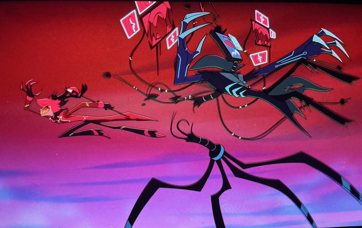 Let me tell you the way I SCREECHED seeing boss mode Vox.
Oh my GOD.
Multiple eyes and boss mode was all I ever wanted 😭 

#HazbinHotel #HazbinHotelSeason2 #VoxHazbinHotel