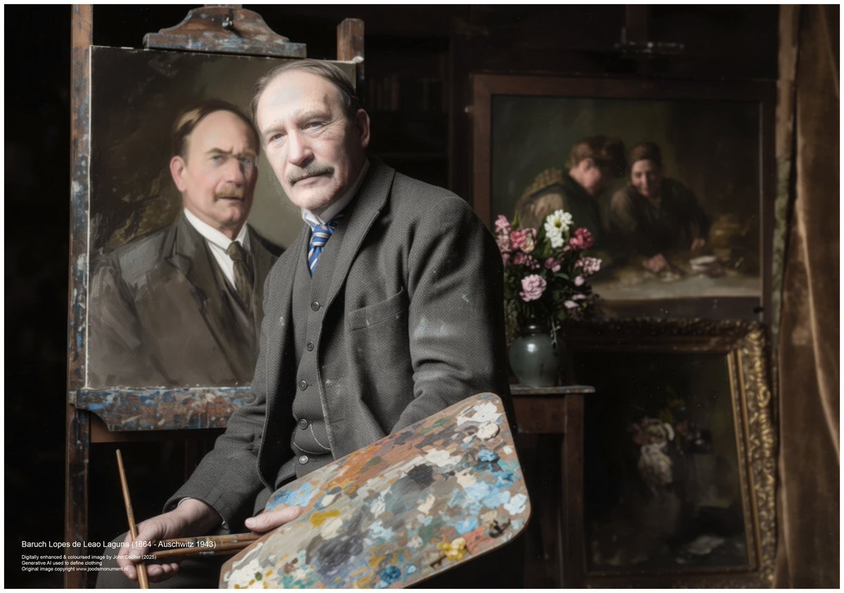 On this day in 1943, a 79 year old Dutch Jewish man, a painter, perished at Auschwitz. His wife perished in the camp in Feb 1944. At least one of his children survived the Shoah. His name was Baruch Lopes de Leao Laguna

Support <a href="/AuschwitzMuseum/">Auschwitz Memorial</a>