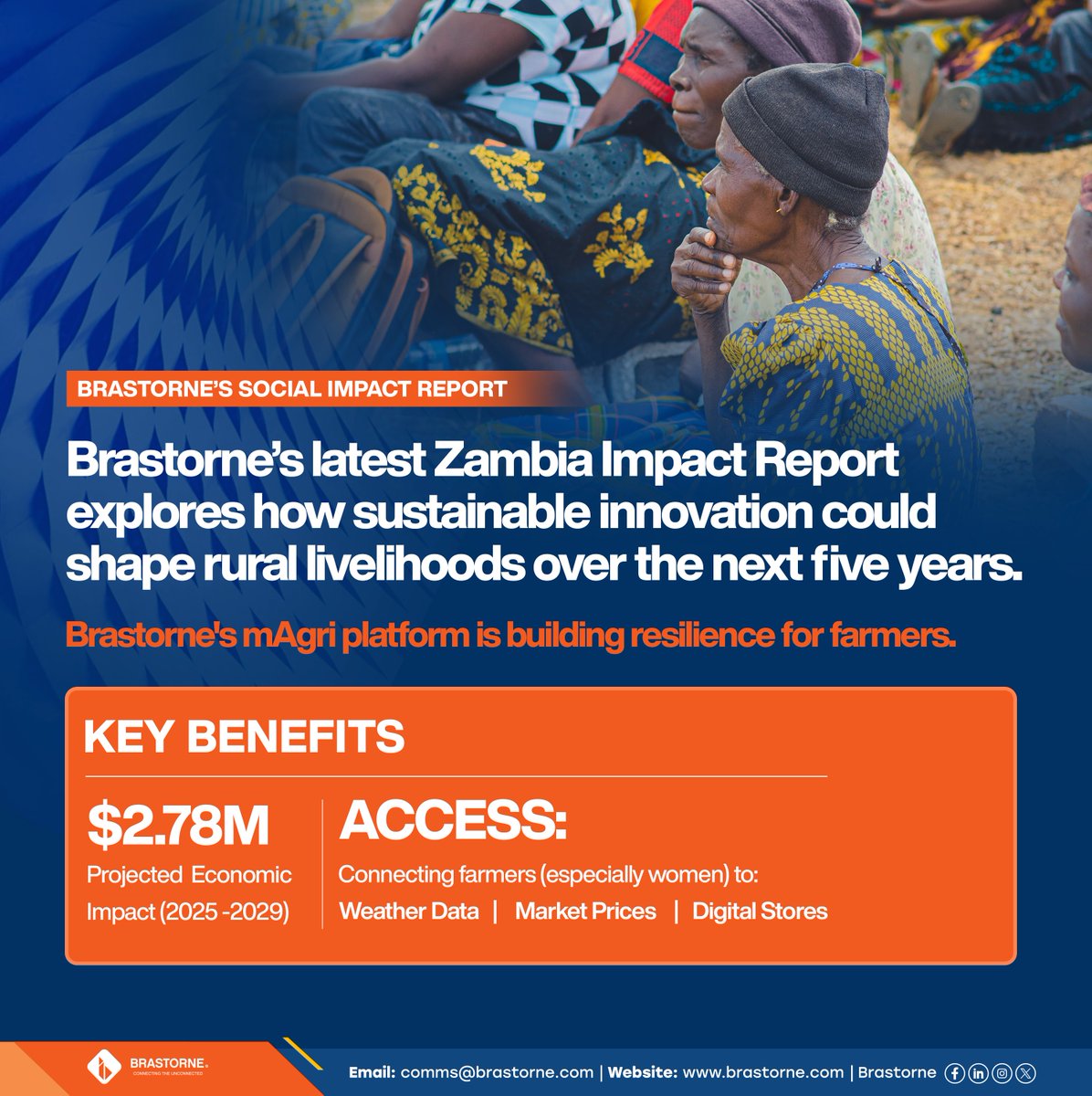Brastorne’s latest Zambia Impact Report explores how sustainable innovation could shape rural livelihoods over the next five years.

Learn how inclusion today can build resilience tomorrow: brastorne.com/wp-content/upl…

#BrastorneImpact #ConnectingTheUnconnected