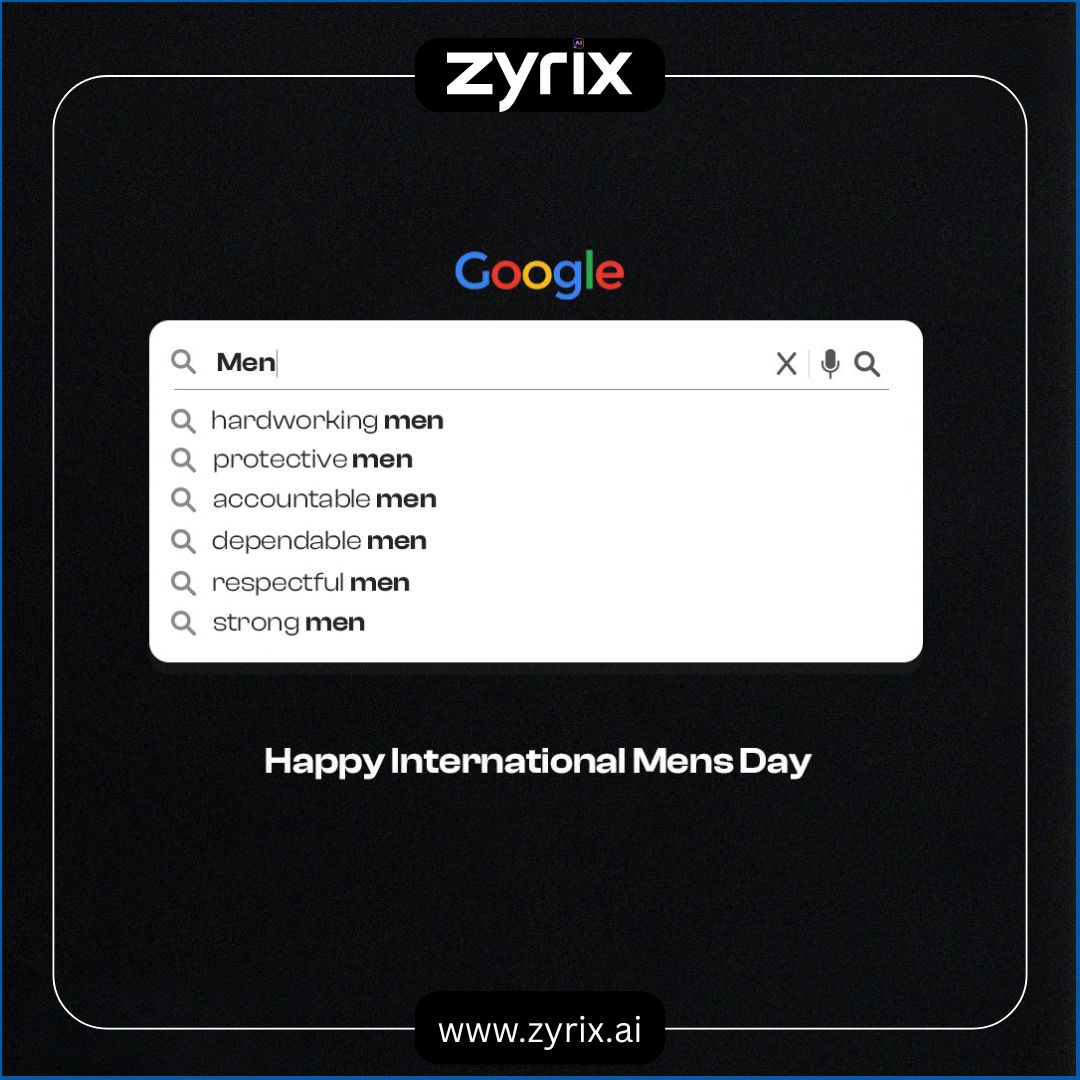 zyrixAILabs's tweet image. Happy International Men’s Day!

Here’s to the innovators &amp;amp; leaders pushing boundaries. At Zyrix, we celebrate men who lift others, embrace change, &amp;amp; lead with intelligence &amp;amp; empathy.

Keep inspiring. zyrix.ai
#InternationalMensDay #MensDay2025 #ZyrixAI