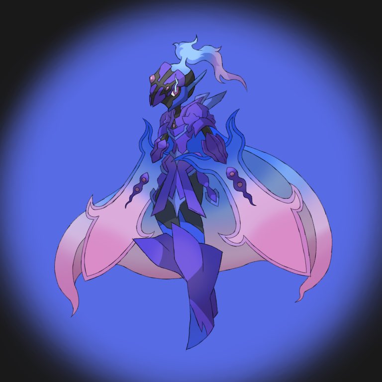 #オリジナルメガシンカ
メガソウブレイズ
タイプ:炎/霊
特性:影踏み
種族値
75-145-120-65-120-100(625)
見た目順当進化を意識してみた