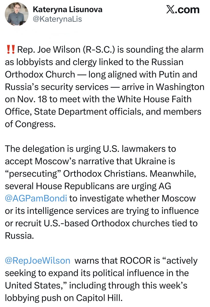 molfar_agency's tweet image. If the Russian Orthodox Church is used for influence and espionage in Europe, it wouldn’t be surprising to see Moscow doing the same in the US.

@molfar_agency&apos;s  investigation into its activities in Europe: molf.ar/4r6KZxb
