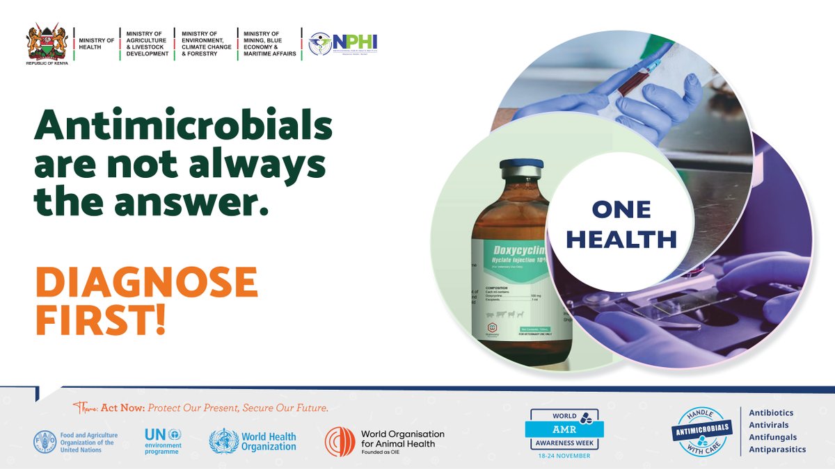 Healthy Animals = Less AMR. 🐄 Prioritize animal well-being and good husbandry. Prevention is better than cure! Use antimicrobials ONLY with a vet's prescription. 
#AntimicrobialResistance  #WAAW2025 #OneHealth
