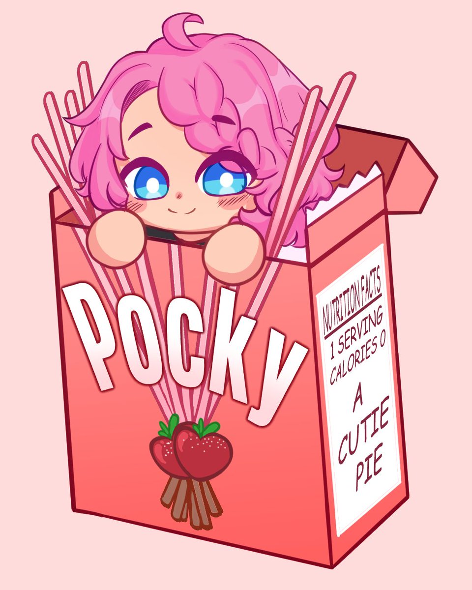 #VGenComm for @/wolfric_the  !! pocky cuties ! 🌸