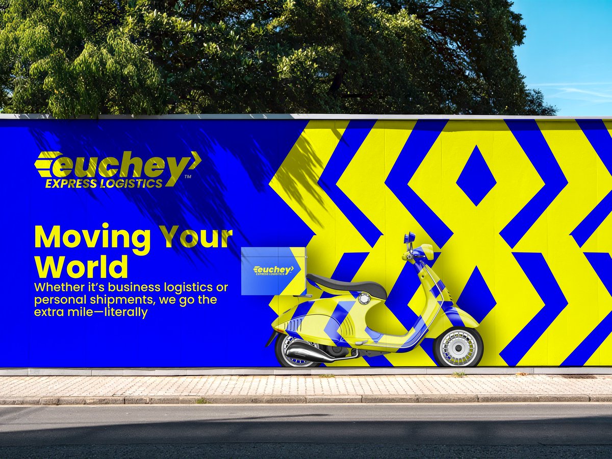 EtimUkorebi's tweet photo. Branding is the message, values, and experience a business communicates at every touchpoint.

For Euchey Express Logistics, I crafted a brand identity that reflects what the company stands for.

See full branding via my @Behance  https://t.co/Zg0MjRIaWp https://t.co/lcDnc45hQR