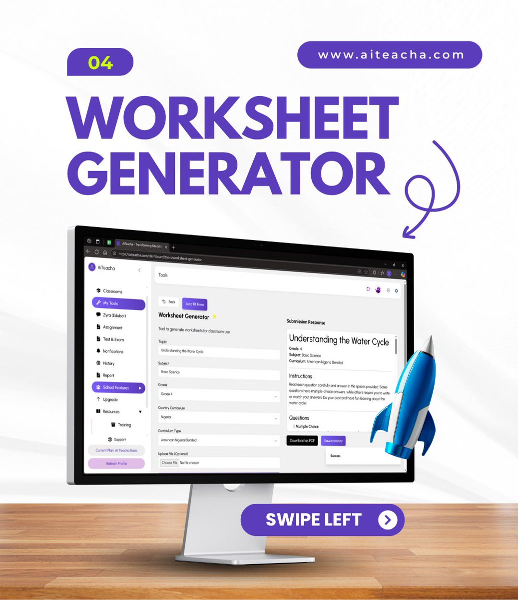 AITeacha_Online's tweet image. Visit aiteacha.com to get started.

#aiteacha #edtechnigeria #smartteaching #teachingmadeeasy #aiineducation #educationinnovation #digitallearning #nigeriateachers