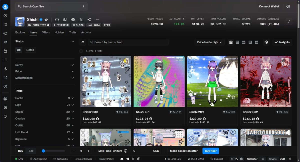 Shishi is already up +64% since the <a href="/WCNetizens/">World Computer Netizens</a> whitelist ann dropped📈

Here’s what we know so far:
- Holders of <a href="/TheFluffleNFT/">The Fluffle</a>, <a href="/MiladyMaker333/">Milady Maker 💫💖💫💖💫💖💫💖💫💖💫💖💫💖💫💖💫</a>, Shishi (<a href="/shishi520_/">shishi ♡</a>), and Oh… I see (<a href="/shiro57102/">Shiro ˖◛⁺⑅♡</a>) will be added to Phase 1 WL (GTD).
- Snapshot hasn’t been taken yet, so grabbing
