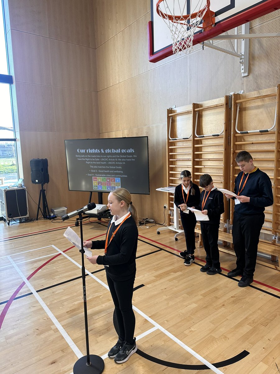 Our JRSO presented at our assembly this morning. They gave us some hints and tips about being safe and linked it to our rights. We will be taking part in be bright be seen on Friday 21st November where you can wear bright clothes to school.