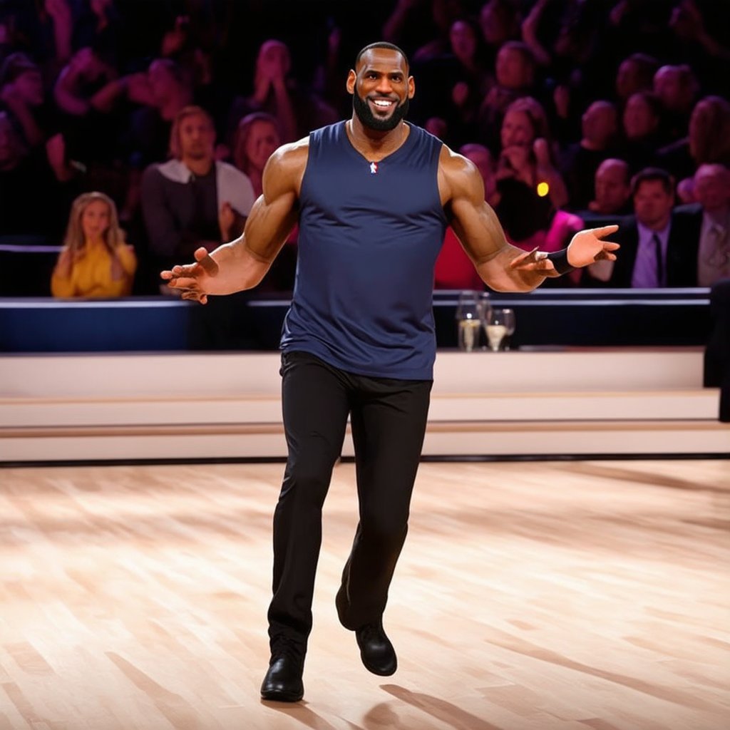 interpreterapp's tweet image. When #LeBron takes the dance floor on #DWTS, the only thing he needs is our Interpreter app to translate his moonwalk into salsa. #TranslatorLife #InterpreterApp  shorturl.at/HtEt2
