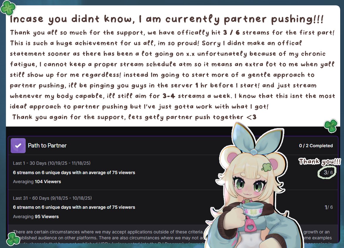🍀Lil Partner Push Update! ILY all!🍀