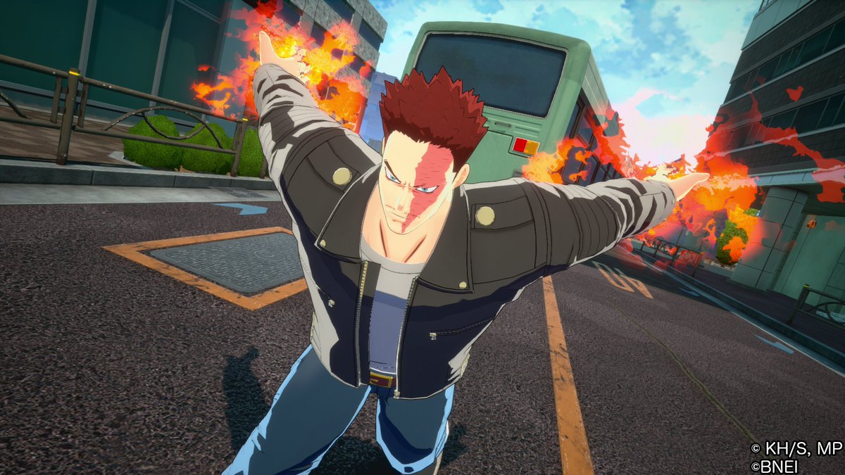 MyHeroUR's tweet image. Ahem... Leather Daddy.

Pick up [Inferno Fist] Battle Style for Endeavor, plus some new, titillating costumes!
#MHUR