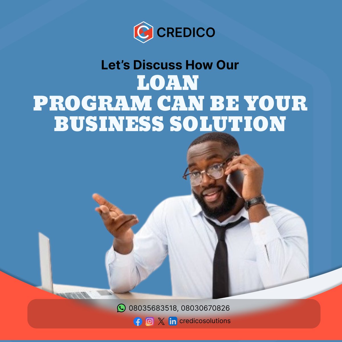 Credicosolution's tweet image. Our goal is your business growth,
Our motto- AIR your business
A- Accessible
I-Innovative
R-Reliable
We are the AIR your business needs for growth.
Let us be your strategic financial partner.
#CREDICO
