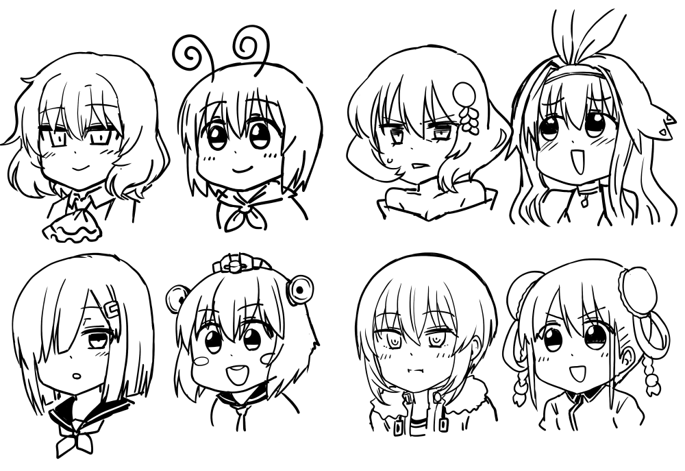 例え公式絵がそうじゃなくてもそういうフォーマットに落としてきたなぁという気づき 