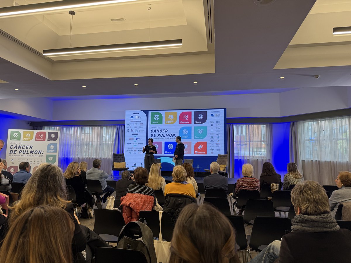 Arranca el 1º Congreso de Cáncer de Pulmón! Para compartir avances, experiencias y fortalecer el compromiso frente a una prioridad sanitaria. Juntos, pacientes, profesionales y organizaciones impulsamos la investigación y visibilidad del #CáncerDePulmón 
<a href="/AEACaP/">AEACaP</a> <a href="/FundacionMQI/">Fundación MÁS QUE IDEAS</a>