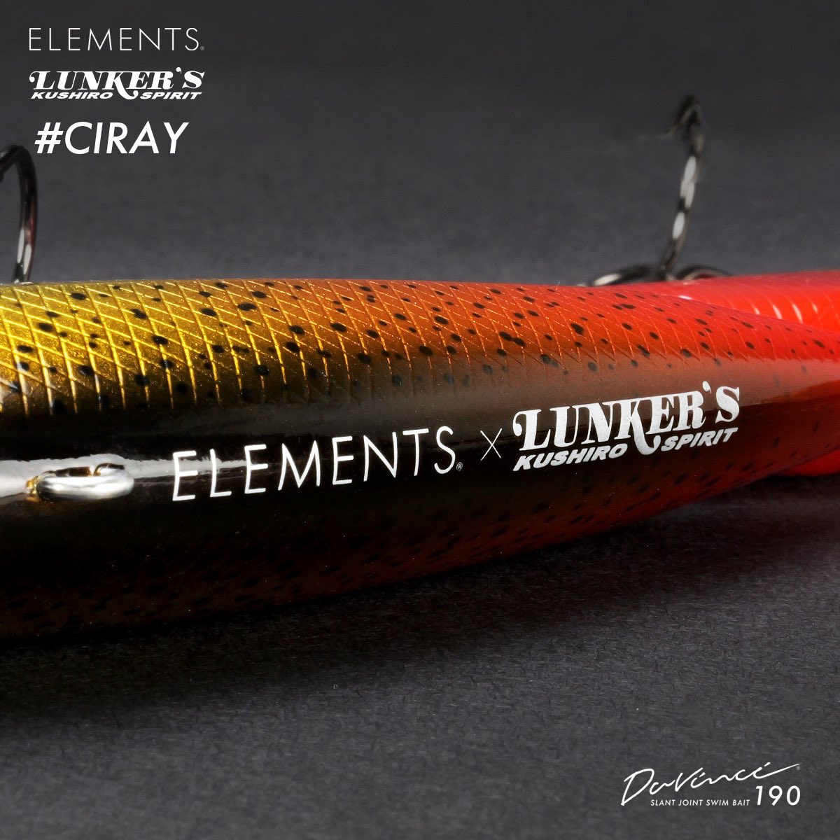 elmnts_jp's tweet photo. 🎣ELEMENTS 豪華プレゼント🎁

＼ダヴィンチの秋キャンペーン／

釣り好き必見の豪華アイテムが合計30名に当たる！

👇賞品をピックアップ紹介👇

🎣 H. ダヴィンチ190 #CIRAY

北海道　地域限定 受注生産カラー CIRAY（チライ）は北海道固有の魚「イトウ」をダヴィンチで作品として表現。
ELEMENTSと北海道で初めての取引を頂いたランカーズクシロ様とのコラボレーションカラーになります。

カラー名もアイヌ語でイトウを意味する「CIRAY(チライ)」に決定。

地域や文化的な背景をダヴィンチのカラーにすることができたと感じております。是非、この機会に北海道以外のアングラー皆様にも、このカラーを手に取って頂きたいと考えております。

その他、豪華商品は後日post🔥

この秋、ELEMENTS正規販売店でお買い物をしてアイテムをGETしよう⚡️
#ELEMENTS #ダヴィンチの秋2025