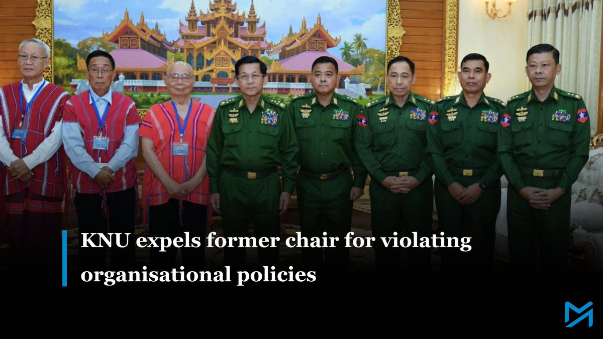Myanmar_Now_Eng's tweet image. The Karen National Union permanently removed its ex-chair and a former Dooplaya leader after repeated breaches of policy

Read more:
myanmar-now.org/en/news/knu-ex…