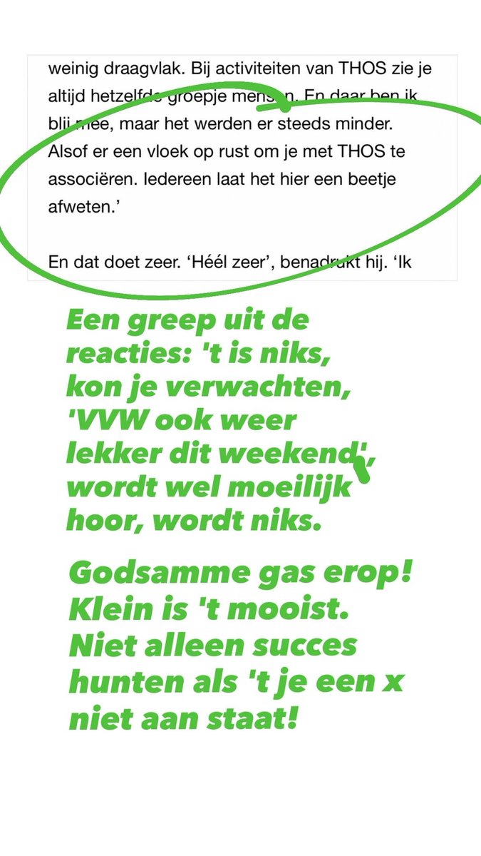 Kom op THOS! Maar ook zoooo herkenbaar als VVW zijnde!