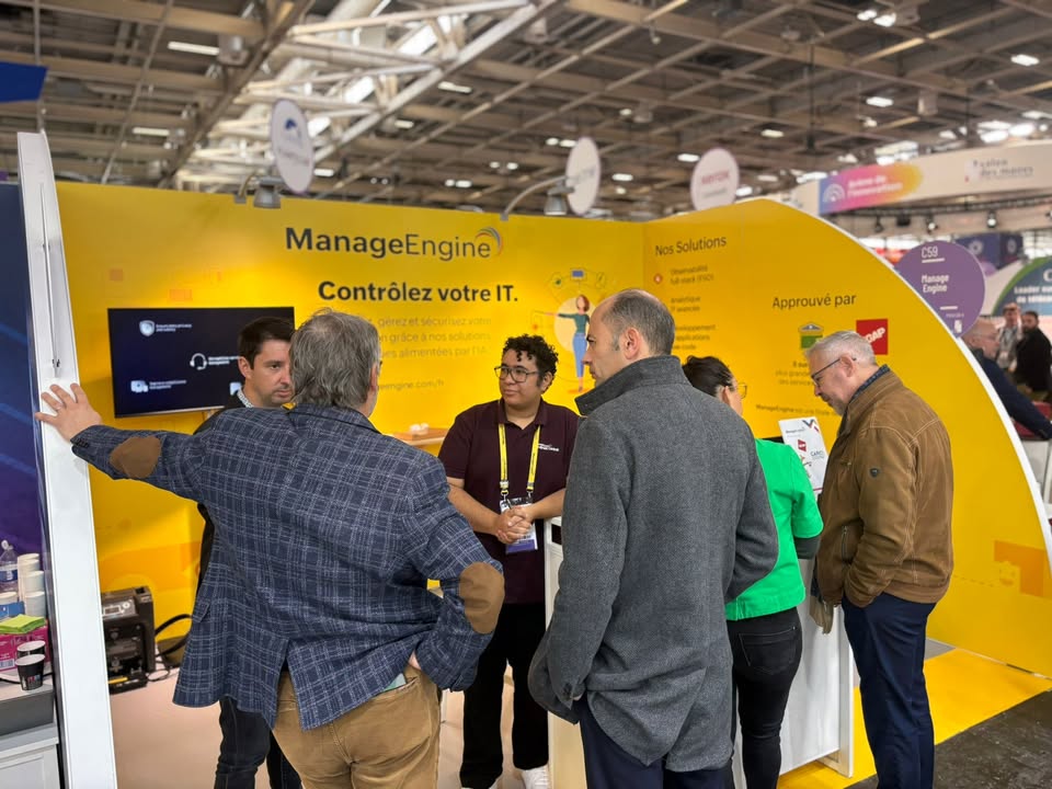 ManageEngineFra's tweet image. Jour 1 du Salon des Maires et des Collectivités à Paris Expo - Porte de Versailles terminé ! On vous retrouve les 19 et 20 novembre au PAVILLON 4 – C59.