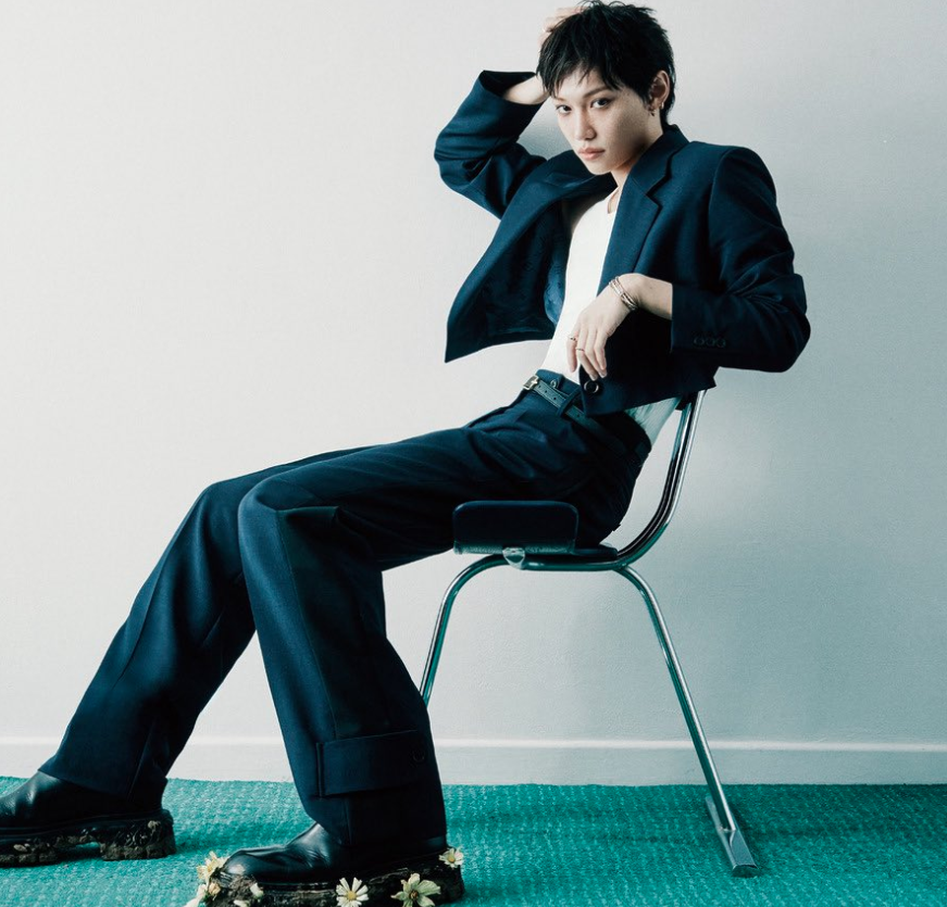 AboutMusicYT's tweet image. Felix of Stray Kids is beautiful for Vogue Korea.