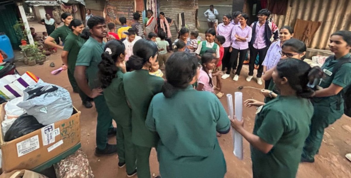 Health &amp; Social Welfare &amp; Health Education Committee of SNA 2025–26 <a href="/MconManipal/">MCON_Manipal</a> <a href="/MAHE_Manipal/">Manipal Academy of Higher Education</a>, organized a “Slum Visit” at Indrali Slum, Udupi, on 17.11.25. The program contributes to the following SDGs: 2 – Zero Hunger; 3 – Good Health &amp; Well-being; &amp; 4 – Quality Education.