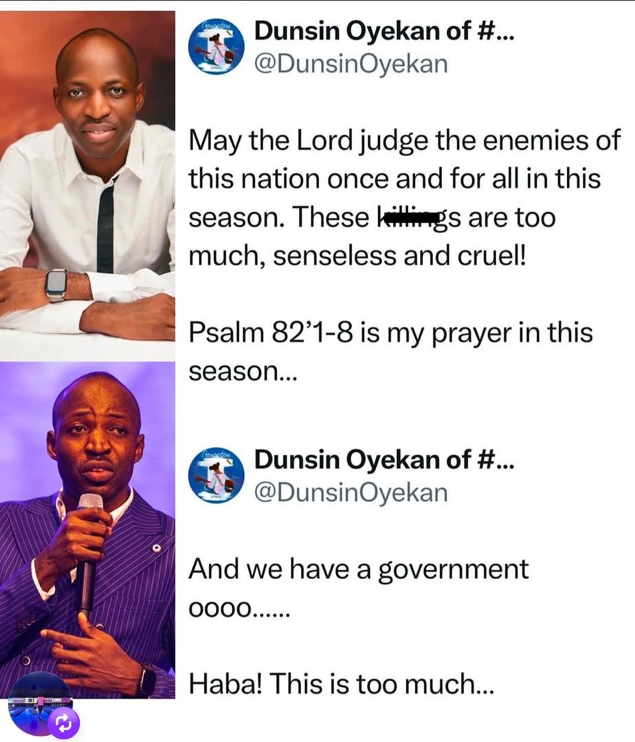 yabaleftonline's tweet image. Gospel Ministers, Gospel ministers Dunsin Oyekan and Pastor Nathaniel Bassey react to the att**ks in Kwara and Kebbi States.
