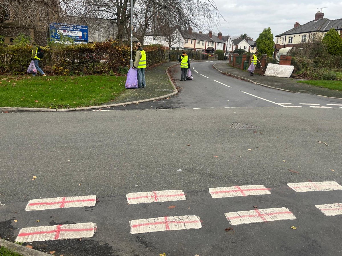 Some paint flags, we pick litter.

Join@greenparty.org.uk
