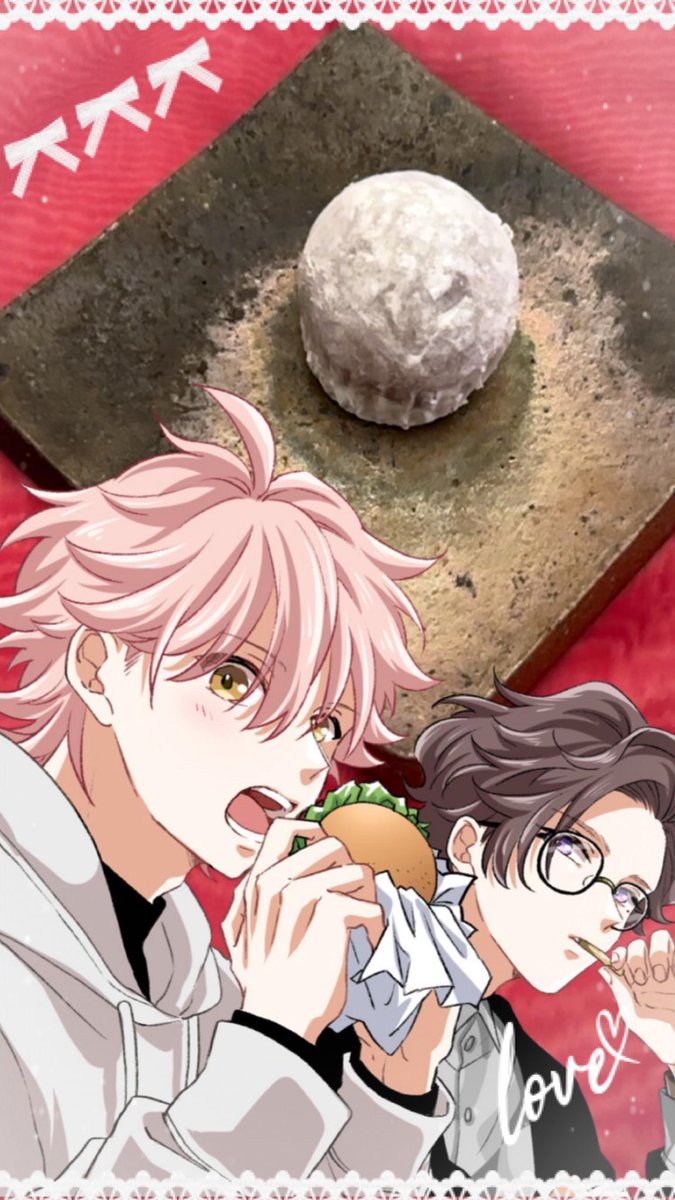 #チャル逃げAR

今日のおやつは私の大好きな苺大福🍓
晴くんがハンバーガー食べてる間に頂きます😁🙏✨

あれ？？？
司にニラまれてる？？
晴くんの分も用意しておきます😅