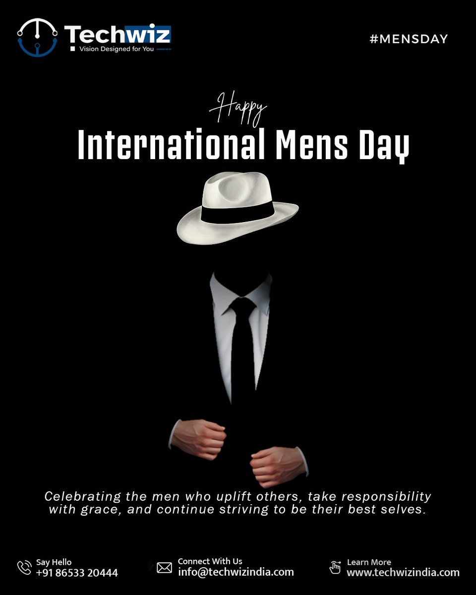 techwizind's tweet image. Celebrating the men who lift others with love, carry responsibility with heart, and grow with every step. Your strength inspires. 💙✨ #InternationalMensDay #YouMatter #StrengthWithHeart