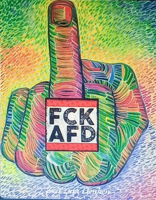 Guten Morgen, ihr lieben Demokrat*innen☕️Die halbe Woche ist geschafft und den Rest schaffen wir auch noch😊 Kommt nun gut in diesen #MittelFingerMittwoch und bleibt laut und stabil gegen rechts💪