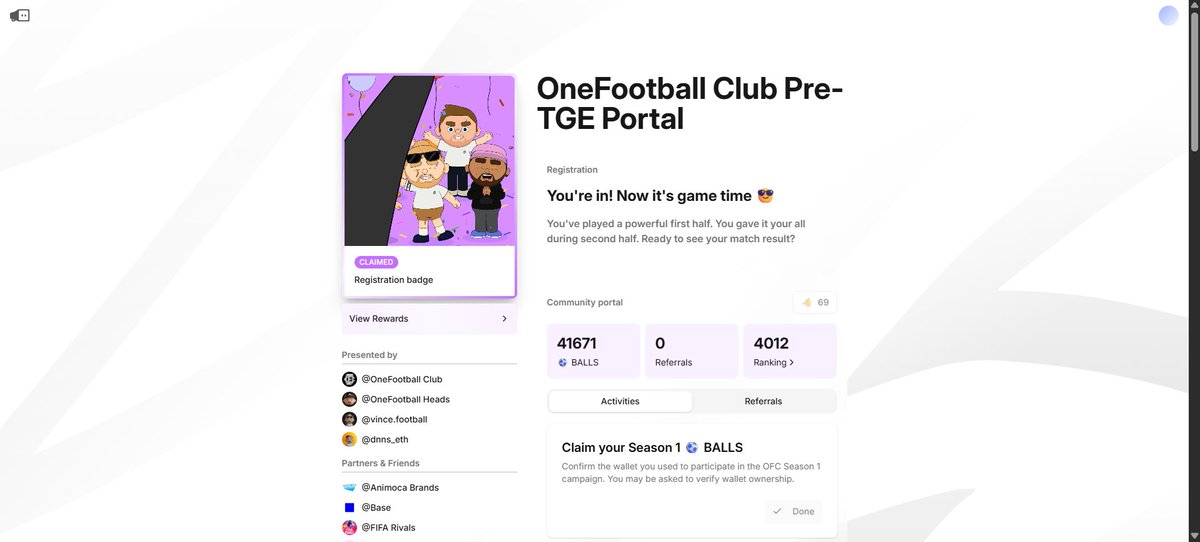 Cryptech_ETH's tweet image. Just hit 69 days streak in the @ofc_the_club  Club portal…
Community heating up, $BALLS stacking heavy.