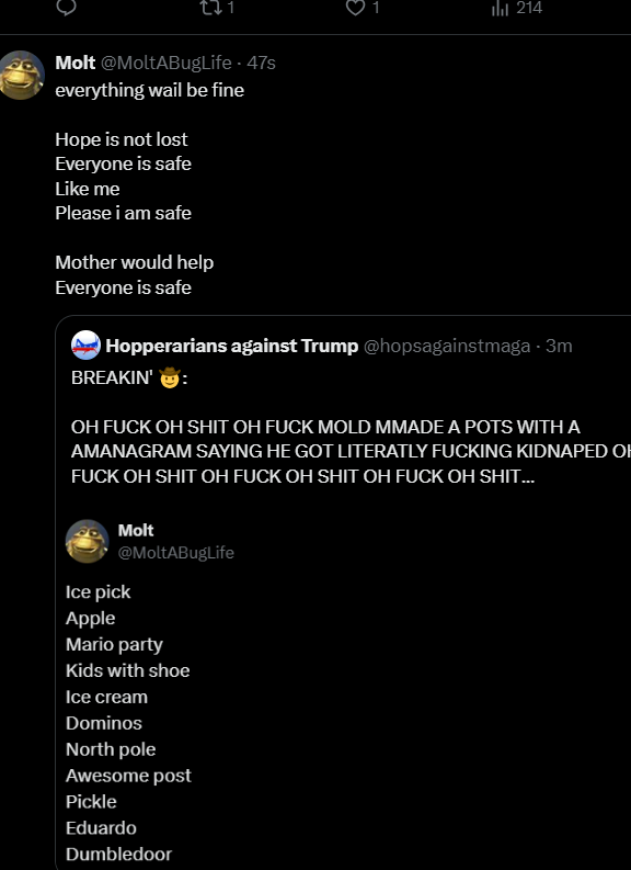 Hopperarians against Trump tweet media