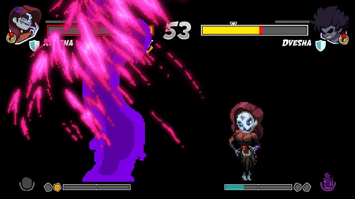 TheDeviot's tweet image. We wrapped up the last of the story extensions in Pocket Bravery and went through Rainbow Edition mode again. Thanks to @1upjohn and everyone for hanging.