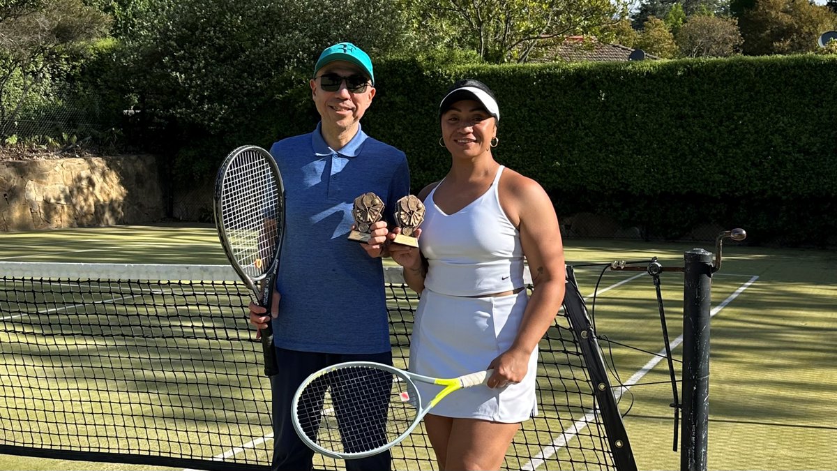 JPEmbassyAU's tweet image. &quot;The competition was on fire between Aussies &amp;amp; Diplomatic Corps!🔥🎾Thrilled to share that I finished runner-up in adv mixed doubles at the Diplomatic Australian #Tennis Tournament! Huge thanks to organisers, Chair 🇹🇷Ambassador H.E. Ufuk Gezer &amp;amp; my brilliant partner🙌&quot;-Amb Suzuki