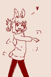 「ちかごろのらくがき2 ストレッチ」|うちうのイラスト